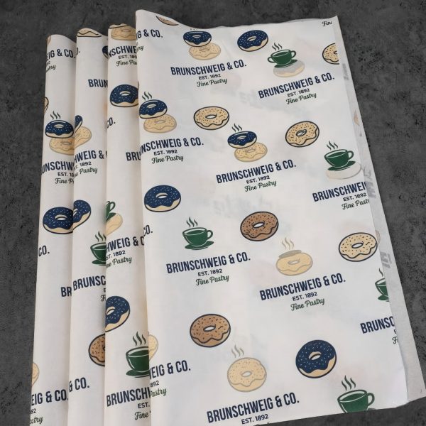 Custom Logo Greaseproof Sandwich Wrapping Paper for Burger Bakery Packaging