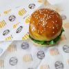 Eco Grease Proof Food Wrapper Burger Baking Paper Wrap with Custom Printing