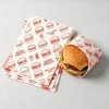 Custom Logo Food Grade Greaseproof Paper Sheets Burger Wrap Packaging