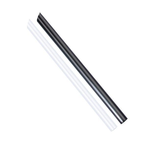 Eco-Friendly Transparent and Black Wide Plastic Beverage Straws for Bubble Tea