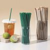 Individually Wrapped PP Plastic Disposable Drinking Straws for Beverages Bubble Tea