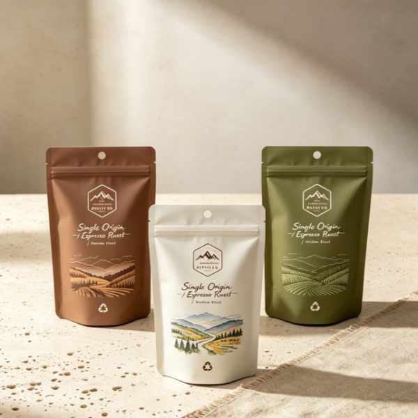 Mono-PE High Barrier Recyclable Coffee Tea Bag PPWR Compliant Zipper Pouch