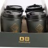 Disposable Packaging Take Away Coffee Paper Cup Carrier Holder Tray With Handles