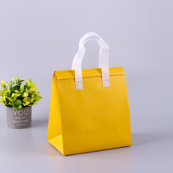 Custom Food Coffee Delivery Packaging Non-Woven Disposable Cooler Bag