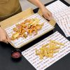 Custom Printed Food Grade Bread Wrapping Paper Fries Potato Chips Burrito Package