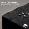 Luxury Custom Printed Black Paper Napkins 2 Ply 8 Fold Disposable Tissue