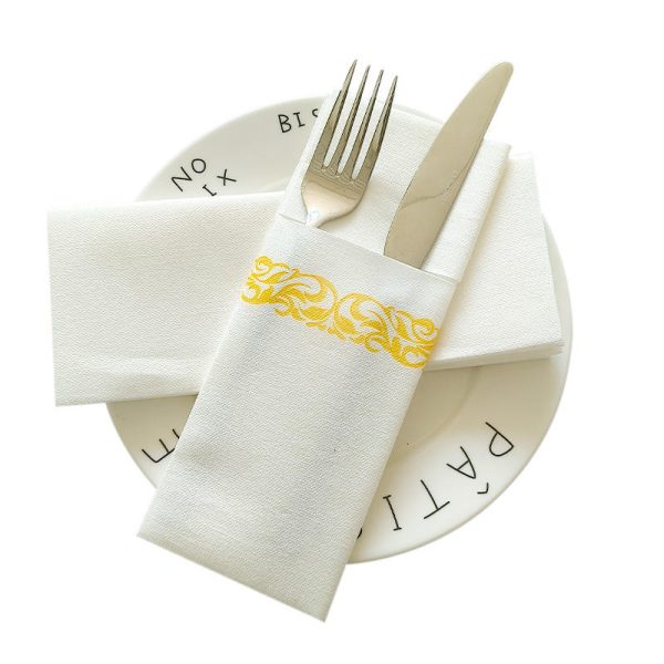 40x40cm 1 Ply Eco-Friendly Airlaid Paper Disposable Dinner Napkins for Hotel Use