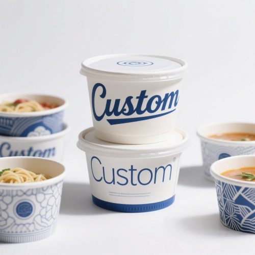 Kraft Paper Salad Bowl PP Lid Food Grade 500_750_1000ml Capacities