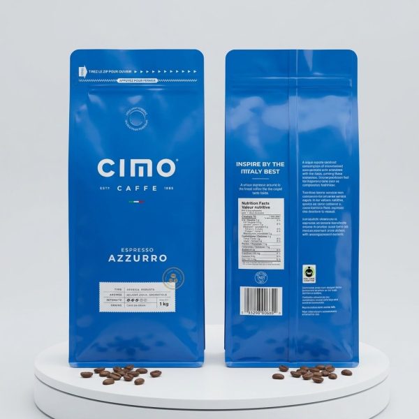 Custom Printed Coffee Beans Packaging Bags Reusable Heat Seal Zipper for Roasted Coffee