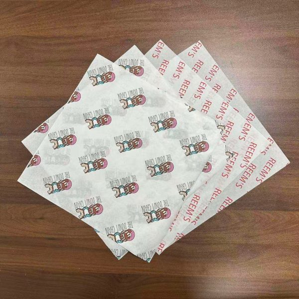 Custom Disposable Waterproof Burger Food Grade Grease Proof Paper