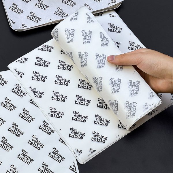 Custom Greaseproof PE Coated Bakery Supplies Pastry Wrapping Paper