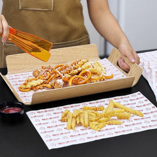 Custom Printed Food Grade Bread Wrapping Paper Fries Potato Chips Burrito Package