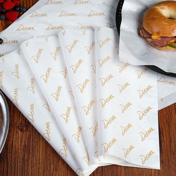 Greaseproof Burger Sandwich Custom Wrapping Paper Food-grade Wrapper Packing