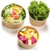 Custom Printing White Kraft Bowl Eco Friendly Disposable Salad Bowl