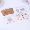 Corrugated Hot Cup Sleeves Kraft Disposable Protective Paper Sleeves