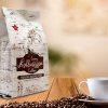 Custom Printed Coffee Bags With Valve Aluminium Foil Side Zipper Flat Bottom Bag
