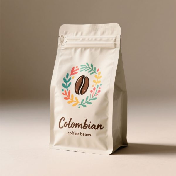 Manufacturer Customized logo Coffee Bag, Flat Bottomed Coffee Bean Bag with Valve