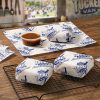 Custom Food Grade Greaseproof Paper Wrappers for Sandwich Burritos Burger