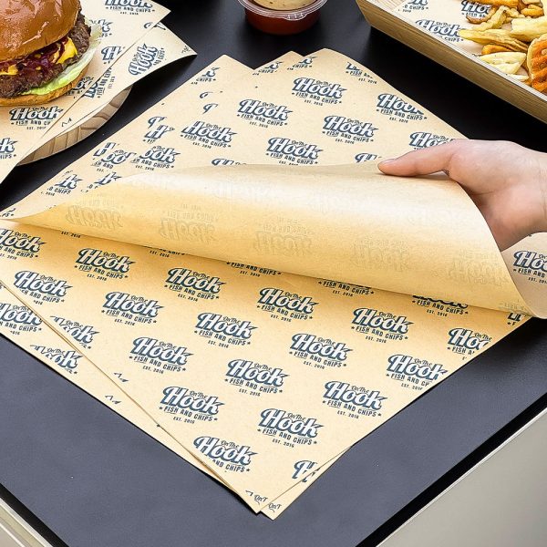 Custom Greaseproof Waterproof PE Coated Kraft Paper for Food Packaging