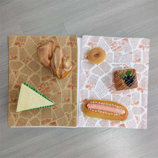 Custom Disposable Waterproof Burger Food Grade Grease Proof Paper