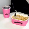 Custom Printed Takeaway Disposable Salad Meal Pasta Noodle Rectangle Bowl