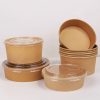 Factory Direct Supply Custom Print Takeout Food Lunch Salad Paper Bowls