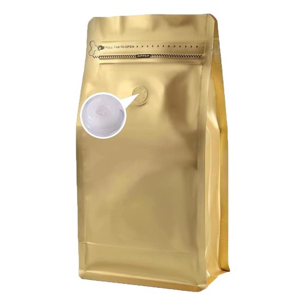 Manufacturer Customized logo Coffee Bag, Flat Bottomed Coffee Bean Bag with Valve